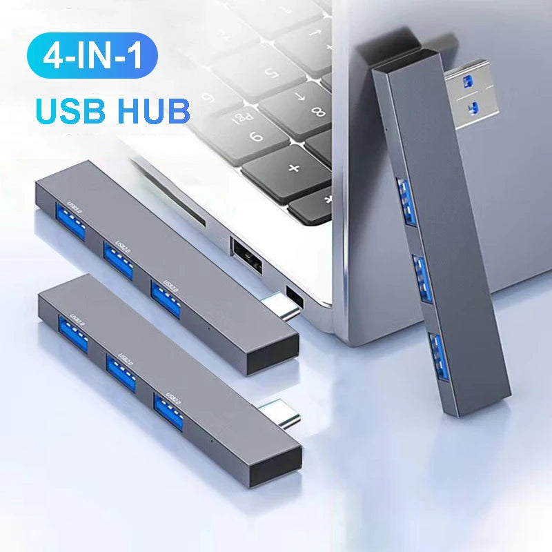 4 in 1 Port Multi USB Splitter