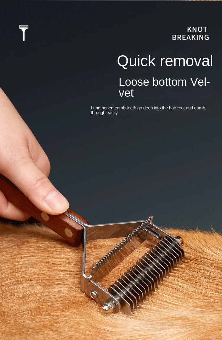 Self-Cleaning Pet Grooming Brush