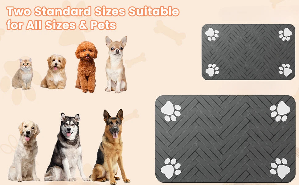 Pet Feeding Mat-Absorbent Pet Placemat