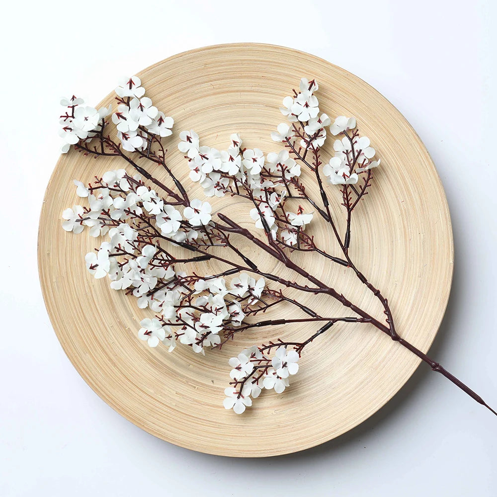Gypsophile artificielle en soie, 50 cm, longues branches, décoration d'intérieur, fausses plantes, pour fête de mariage, DIY