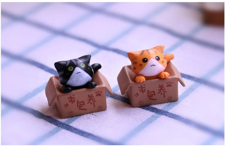 Mini chat kawaii décoratif, cadeau de jardin pour enfants