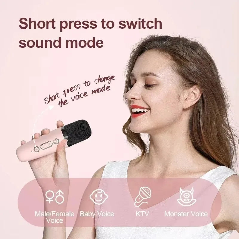 Karaoke Wireless Dual Microphones Machine For Kids