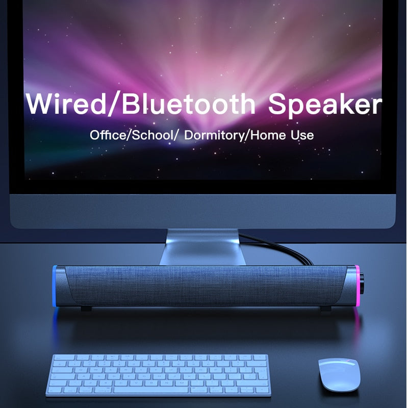 4D Computer Speaker Bar Stereo Sound Subwoofer Bluetooth Speaker - BestShop