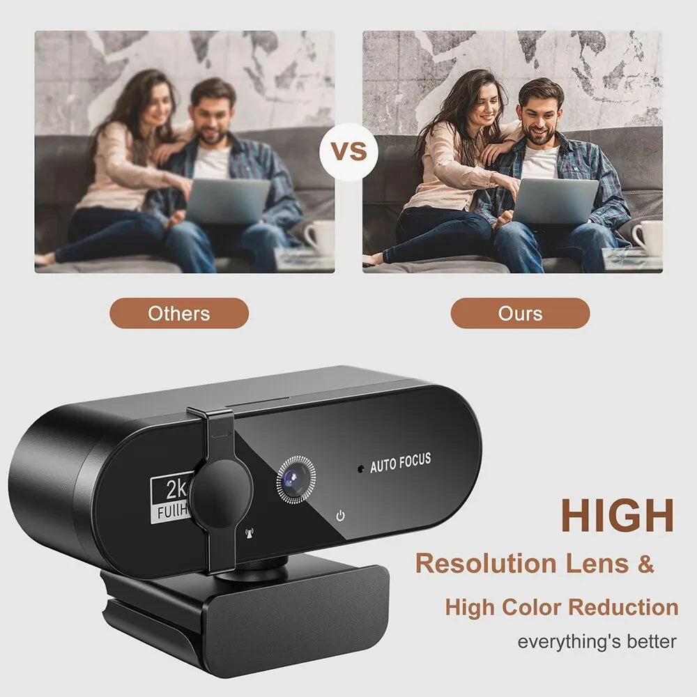 4K Webcam 1080P Mini Camera with Microphone