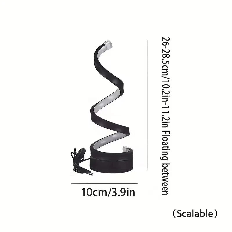 USB LED Table Lamp Spiral Desk Light