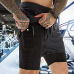 Load image into Gallery viewer, Sport Shorts Men Sportswear Double-deck Running Shorts - BestShop
