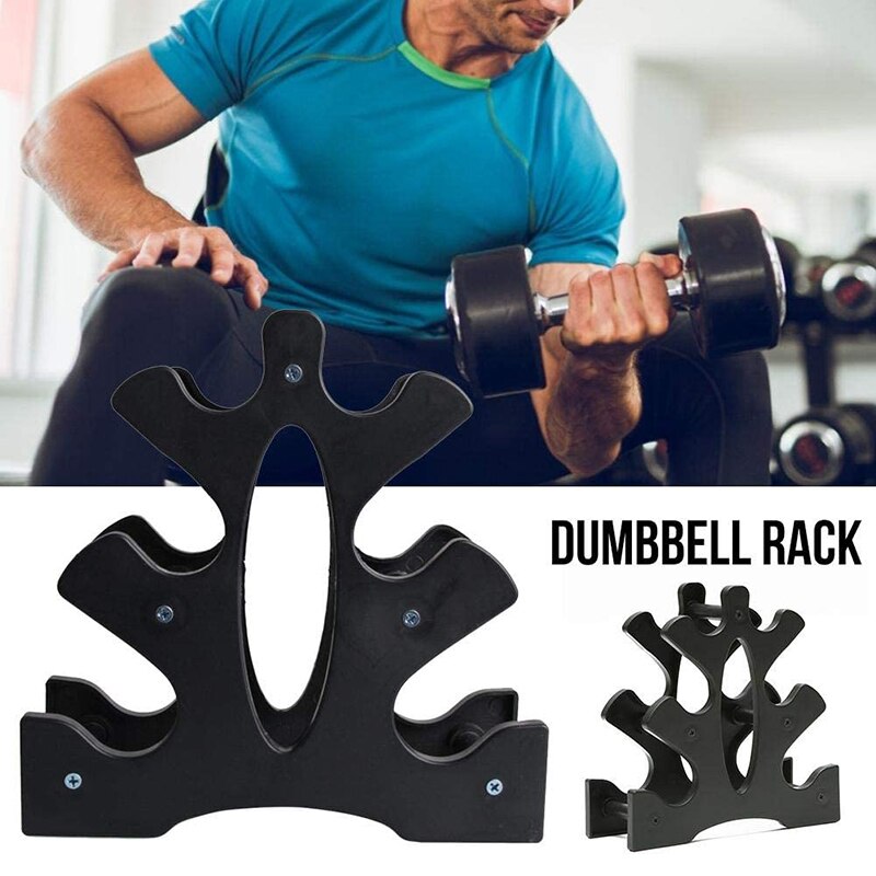 3-tier Dumbbell Weight Rack Compact Dumbbell Floor Support - BestShop