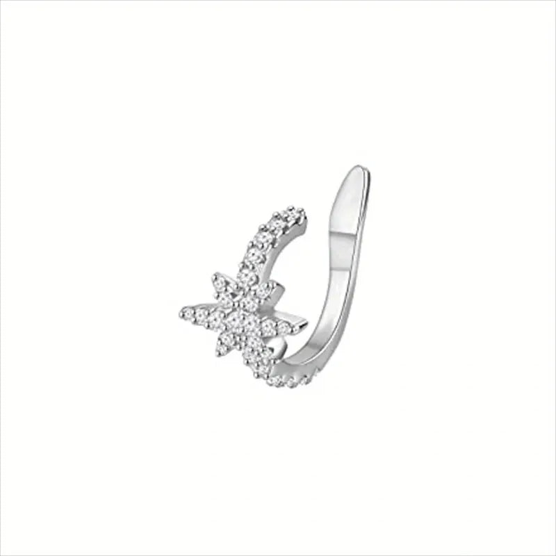 Cute Metal Leaf Earcuff Clip-On Earring
