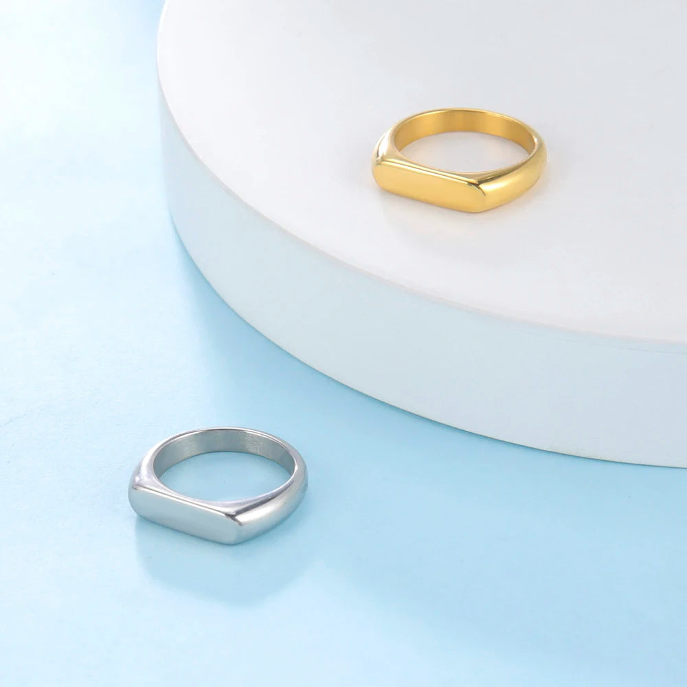Skyrim Stainless Steel Signet Rings