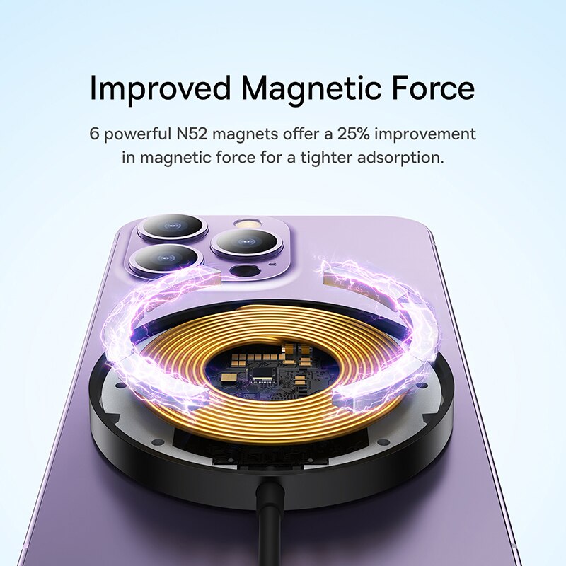 Baseus 15W Magnetic Wireless Charger For iPhone - BestShop