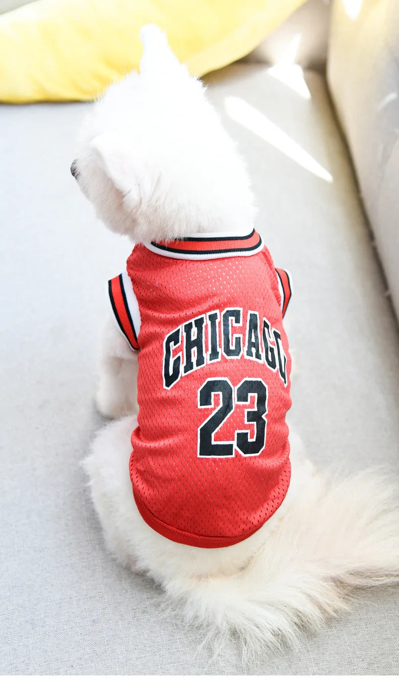 Mesh Breathable Basketball Dog Clothes