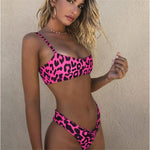 Load image into Gallery viewer, Leopard Print Push-Up Bikini Set - BestShop
