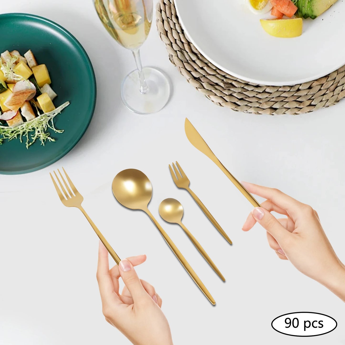 Flatware Set Stainless Steel Silverware Cutlery