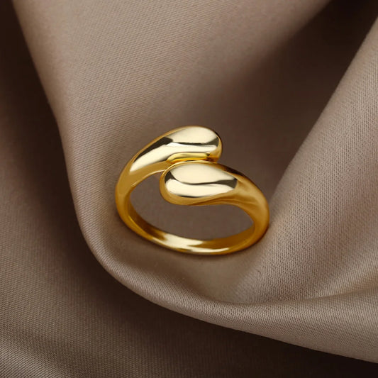 Gold Color Stainless Steel Rings