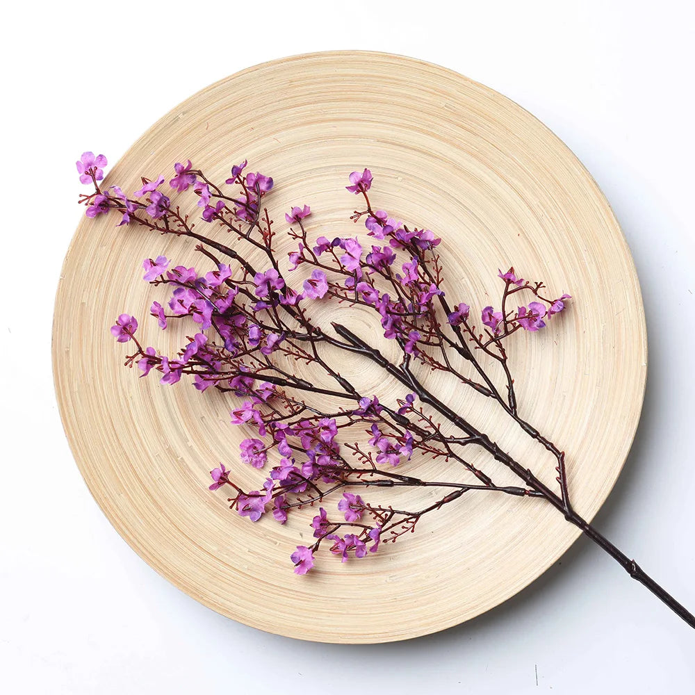 Gypsophile artificielle en soie, 50 cm, longues branches, décoration d'intérieur, fausses plantes, pour fête de mariage, DIY