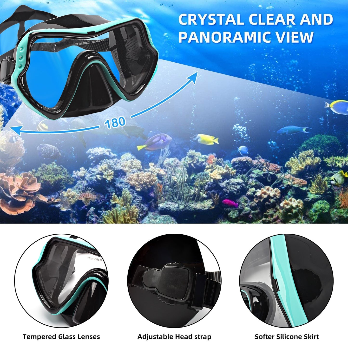 Professional Snorkel Diving Mask Set - BestShop