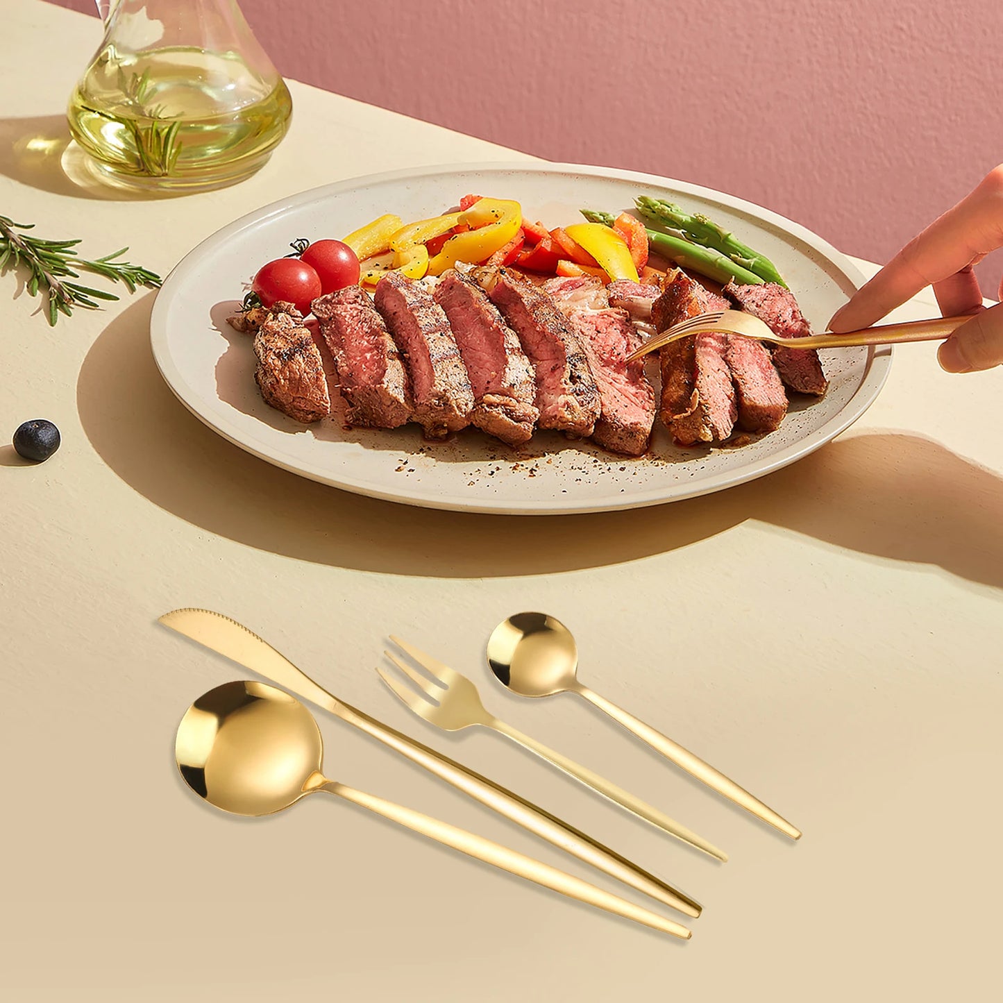 Flatware Set Stainless Steel Silverware Cutlery