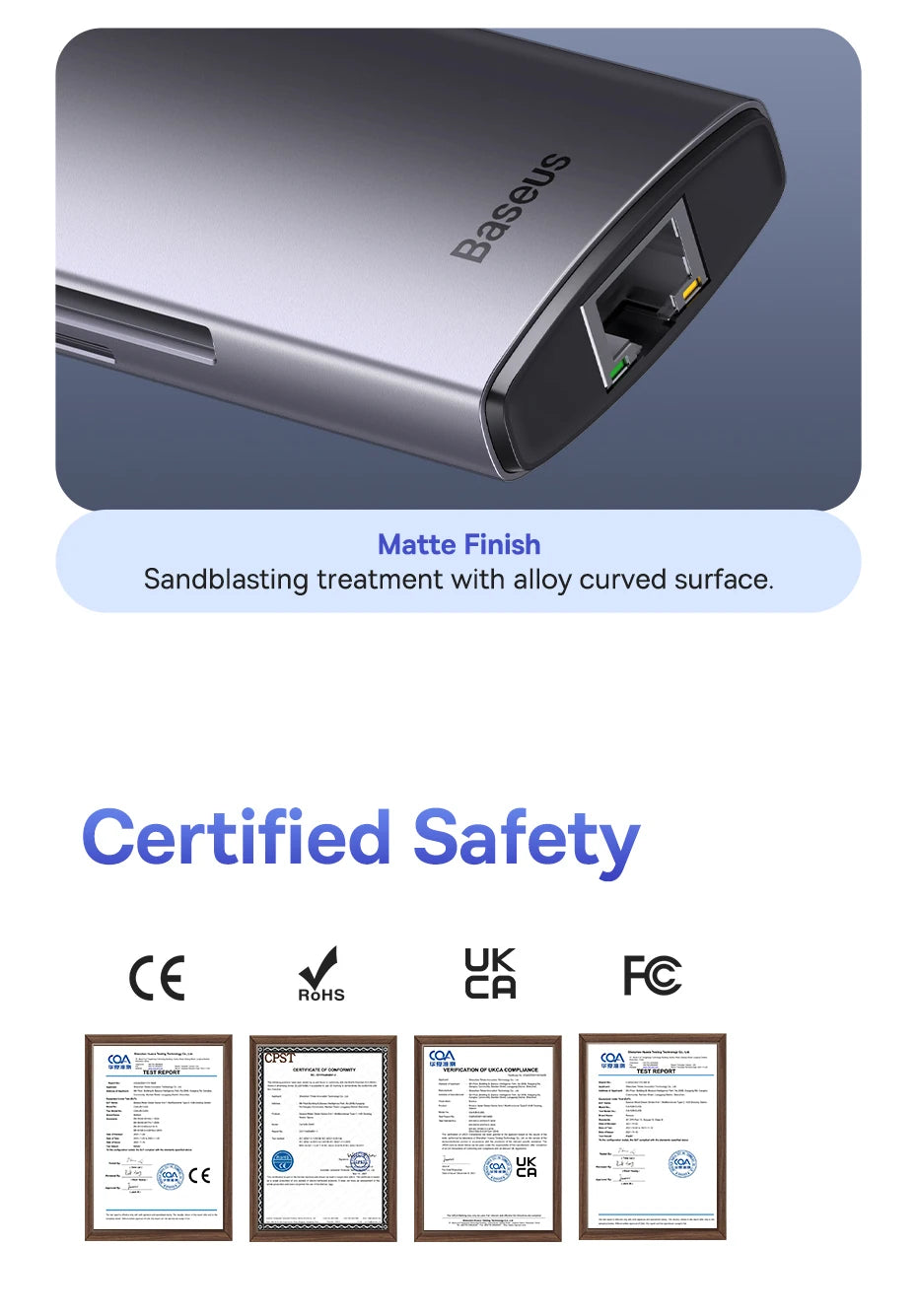 60Hz USB C Hub Type C to Ethernet Port