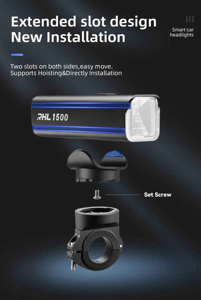 Luz delantera para bicicleta ROCKBROS de 5000 mAh