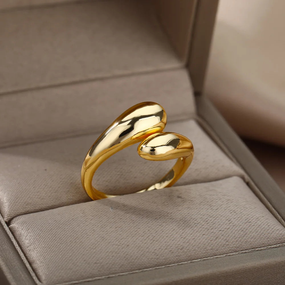 Gold Color Stainless Steel Rings