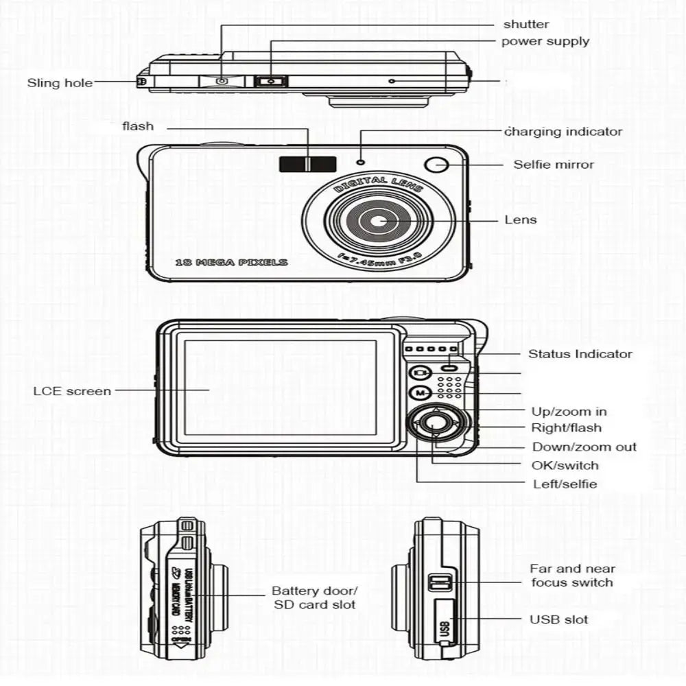 Caméra HD rechargeable pour enfants