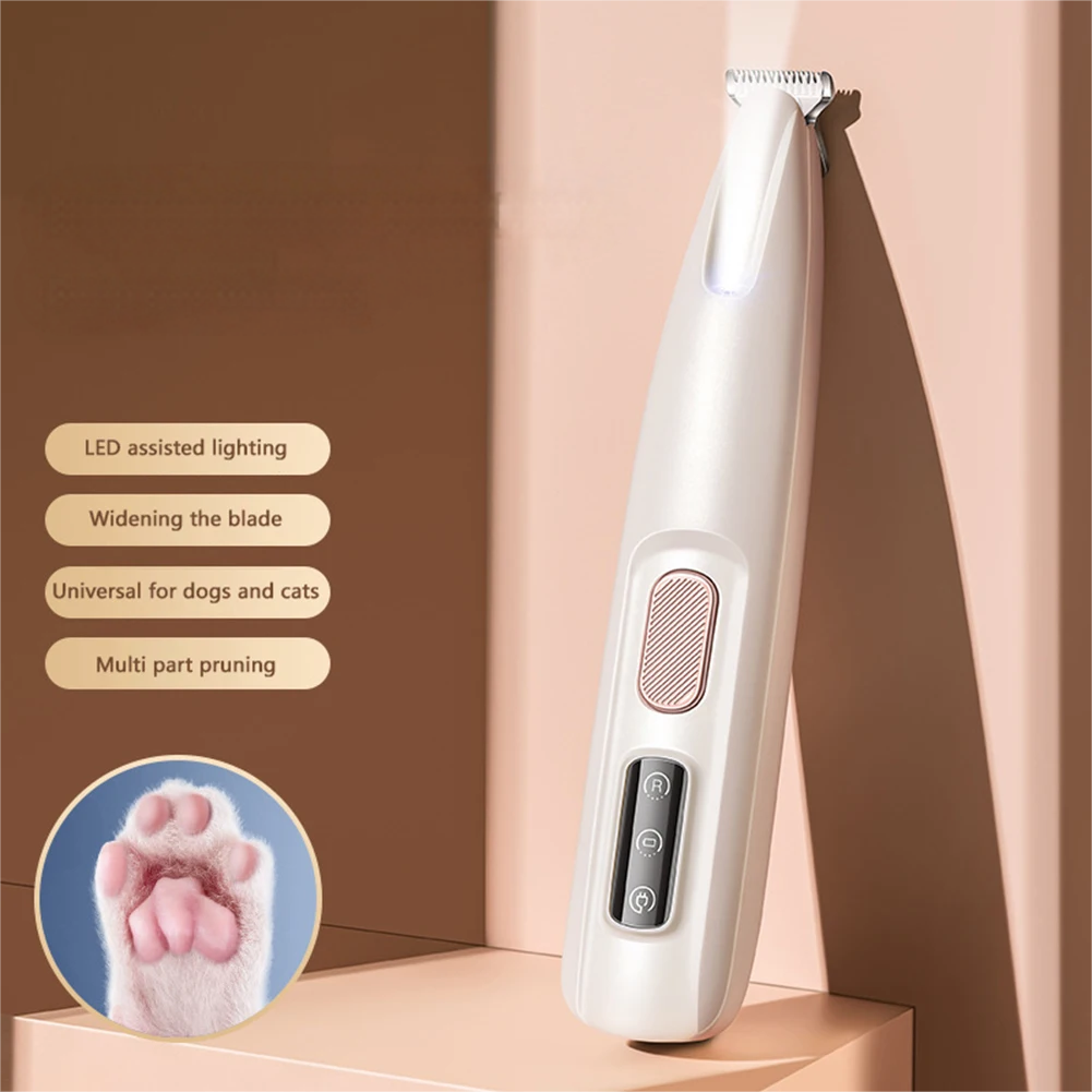 Portable Dog/Cat Paw Trimmer with LED Light