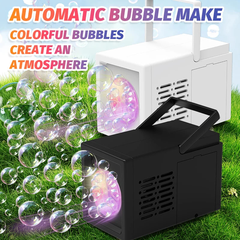 Máquina de burbujas para entretenimiento al aire libre