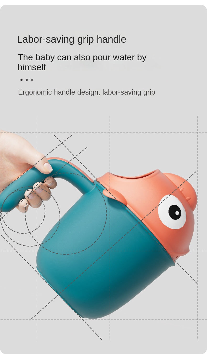 Baby Bath Shower Head Rinse Cup Cartoon Shark