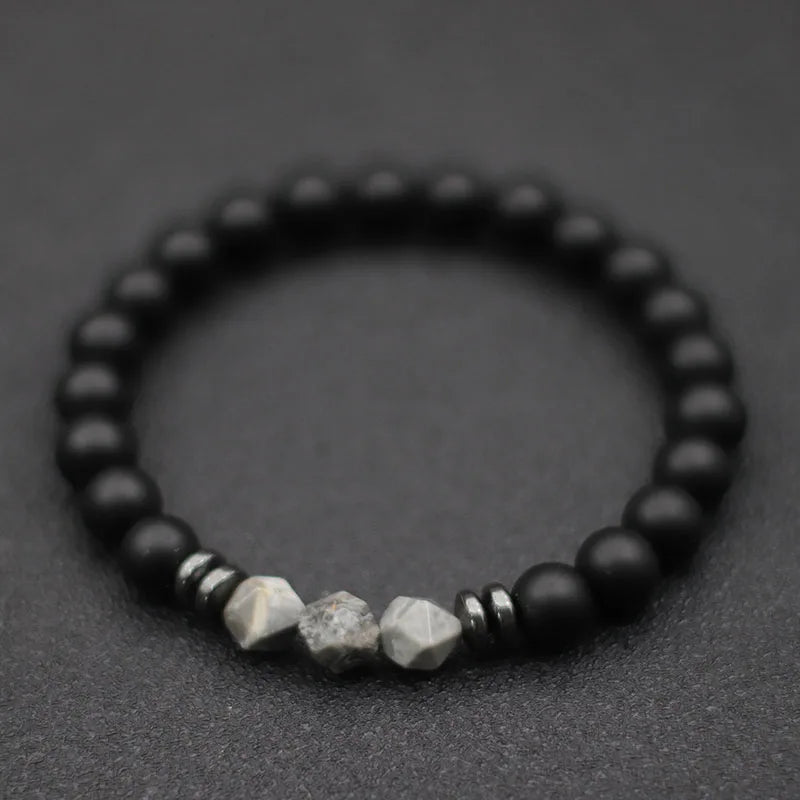 Fashion Men’s Natural Stone Bracelet