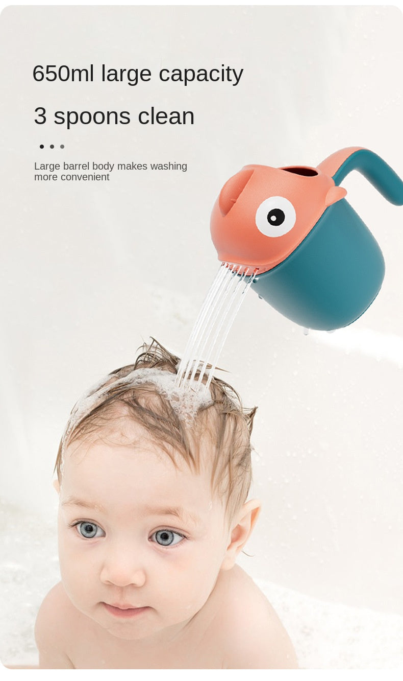 Baby Bath Shower Head Rinse Cup Cartoon Shark