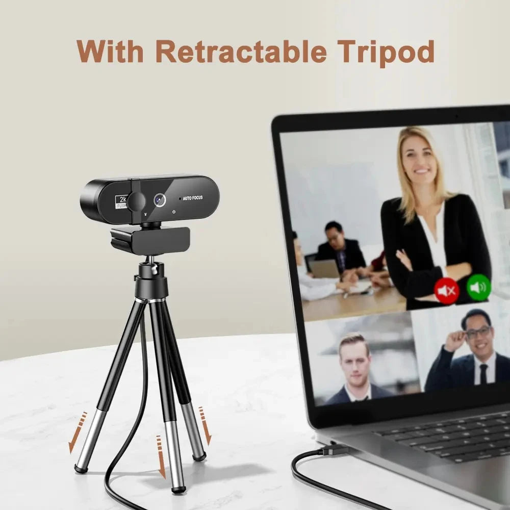 4K Webcam 1080P Mini Camera with Microphone