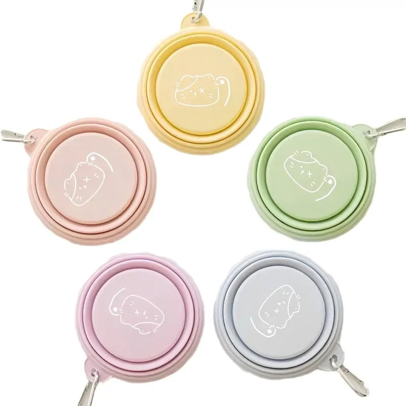 Dog Pet Folding Silicone Bowls