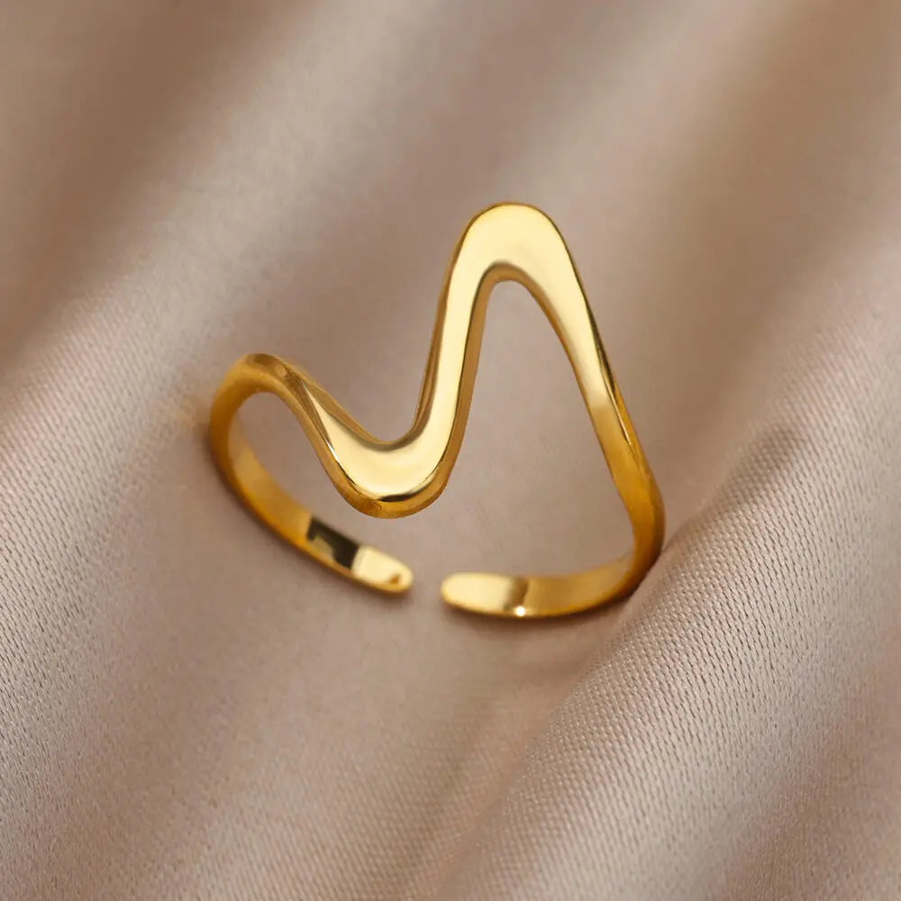 Gold Color Stainless Steel Rings
