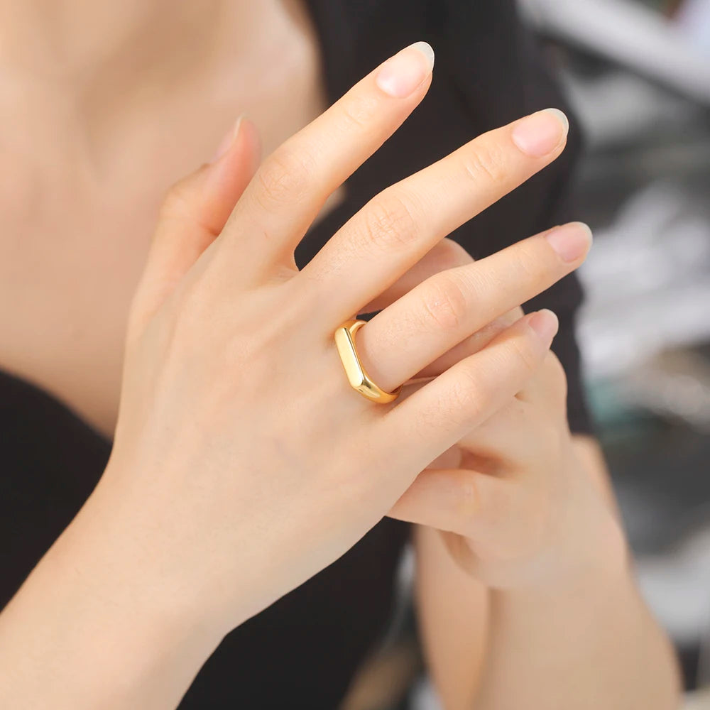 Skyrim Stainless Steel Signet Rings