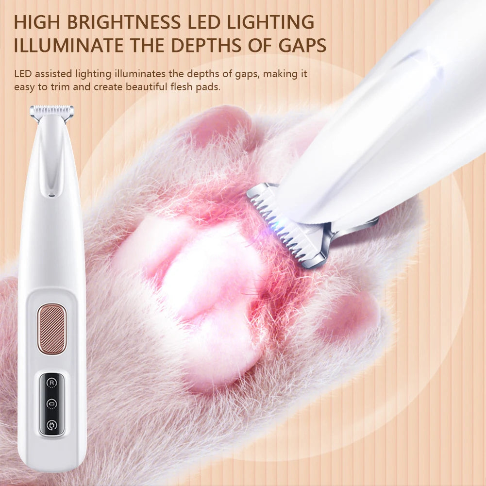 Portable Dog/Cat Paw Trimmer with LED Light