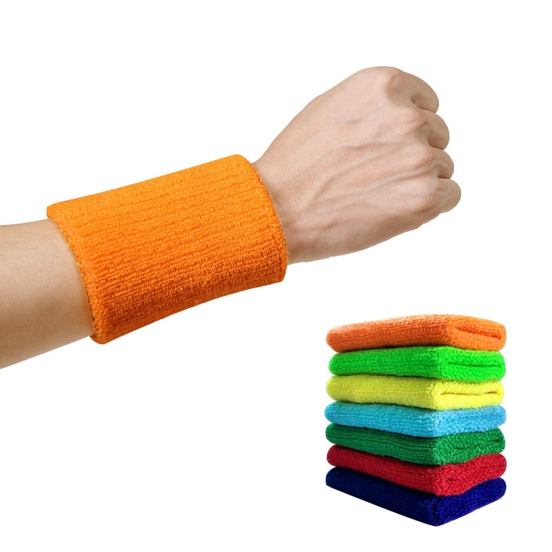 1PC Colorful Cotton Unisex Sport Sweatband Wristband - BestShop
