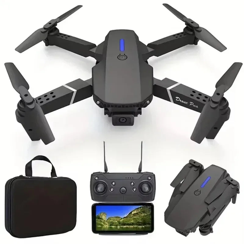 Drone RC pliable E88Pro avec caméra HD 4K/1080P