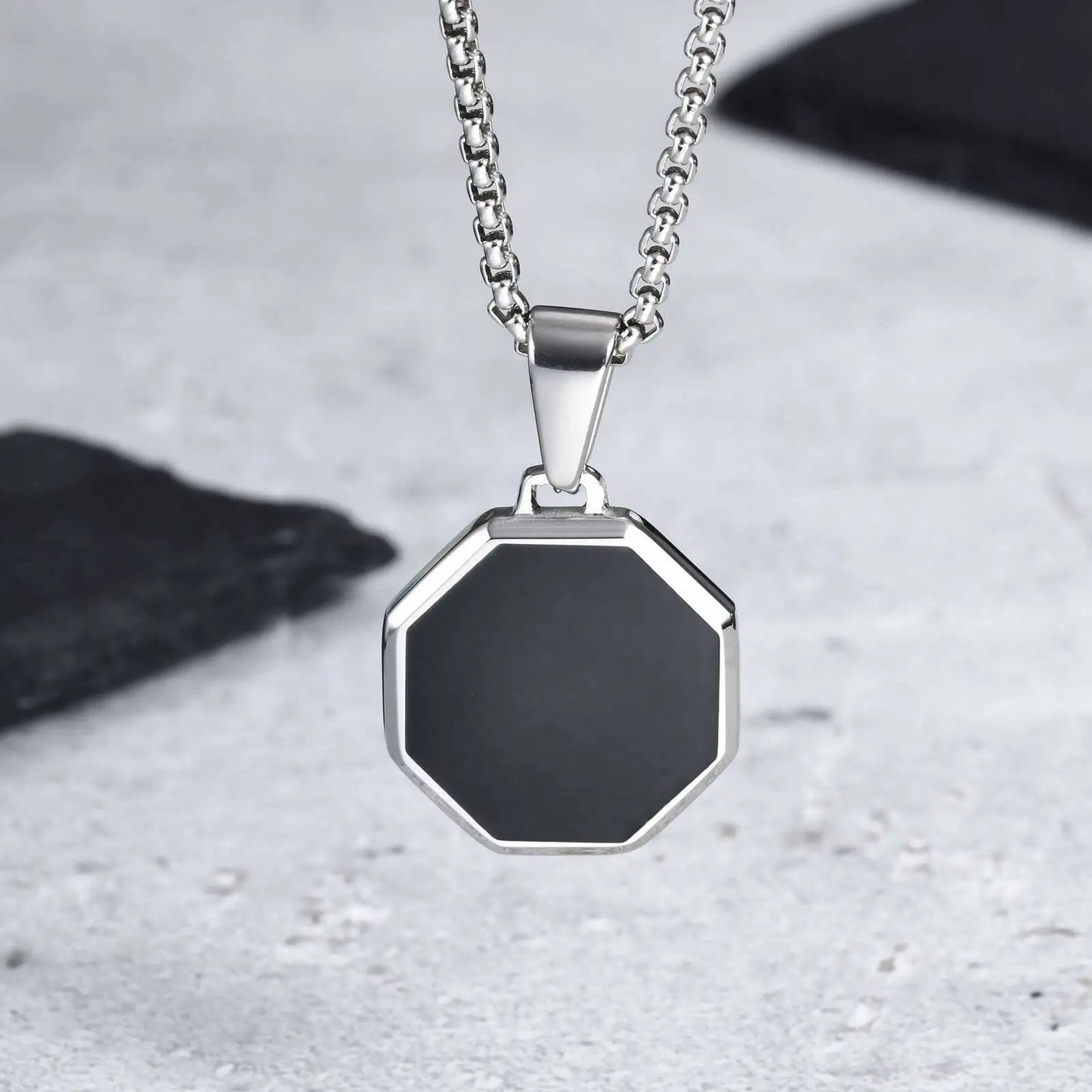 Casual Black Enamel Necklaces