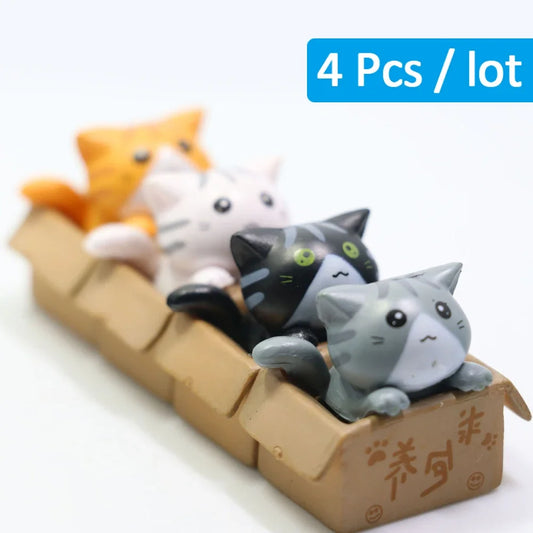 Kawaii Mini Cat Ornament Garden Gift For Kids