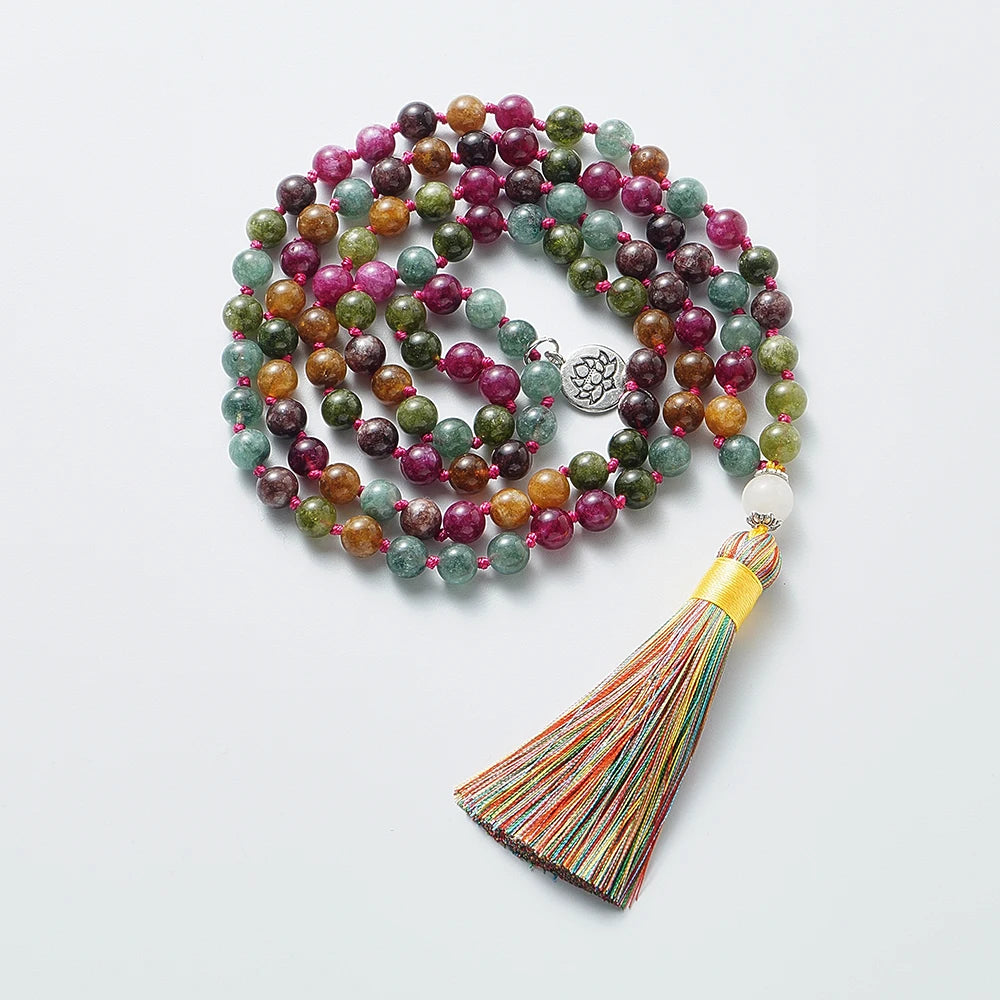 Colorful Tourmaline Beads Necklace