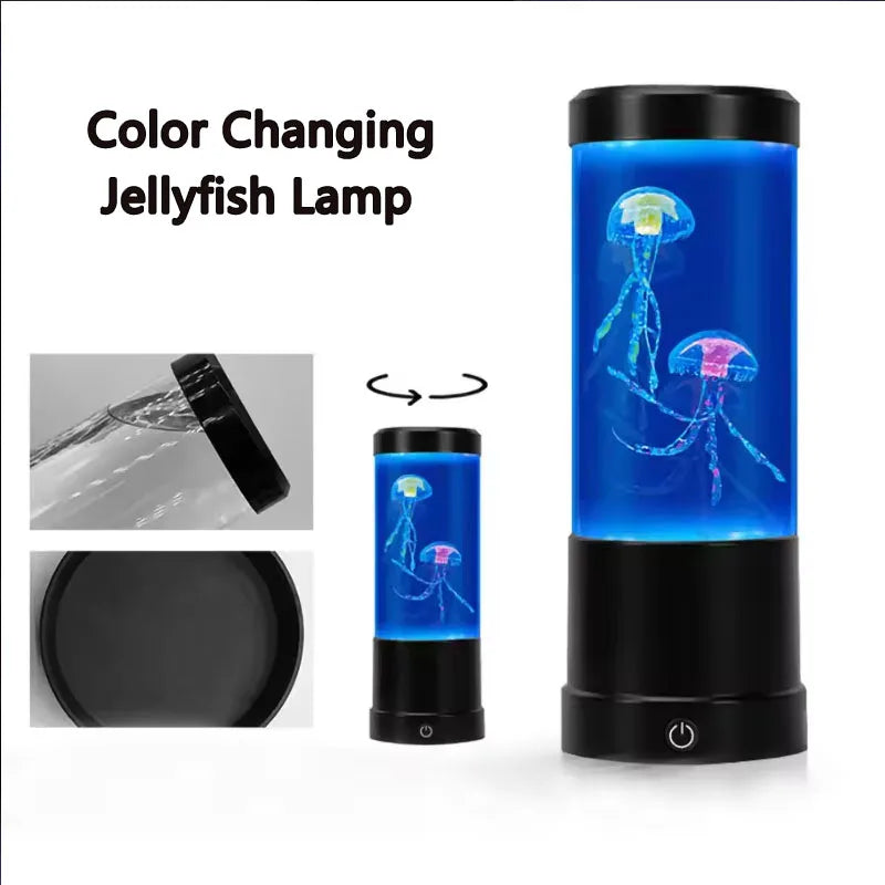 Lámpara LED de medusas de 7 colores