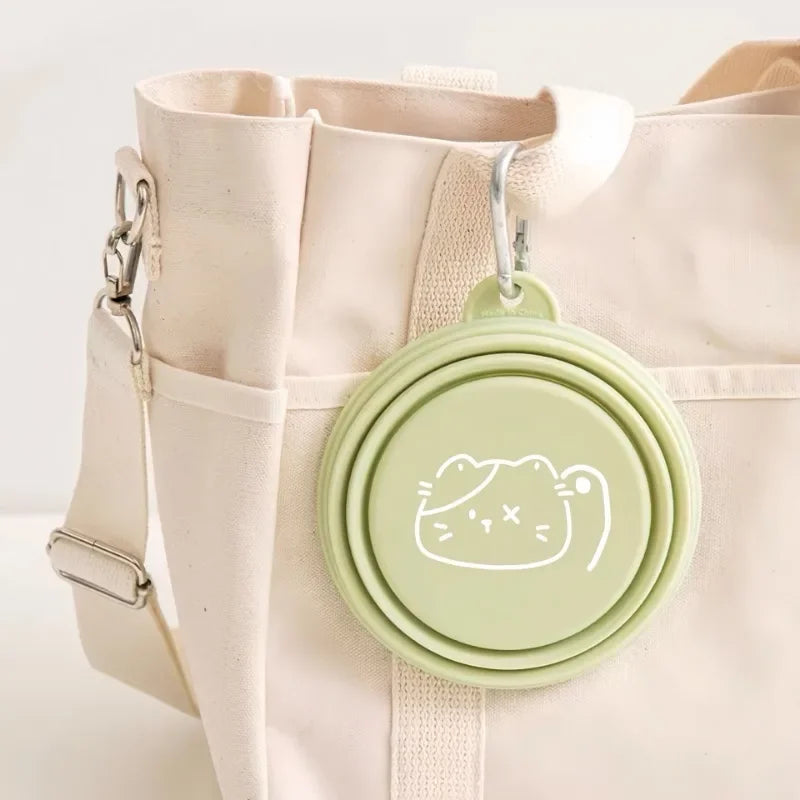 Dog Pet Folding Silicone Bowls