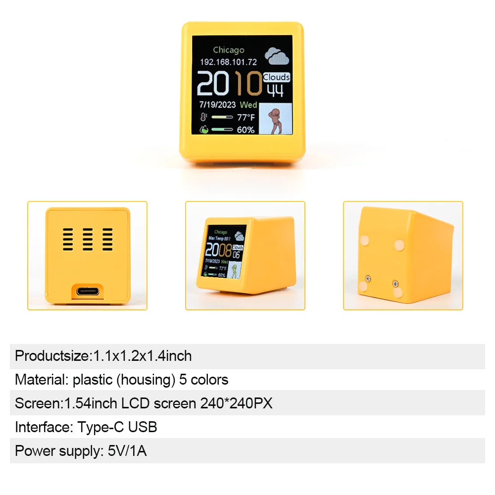 MINI Smart WiFi Weather Station Clock