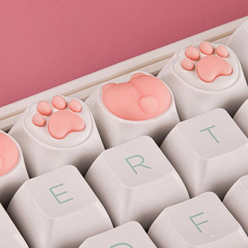 Teclas con forma de pata de gato para teclado mecánico (1 unidad)