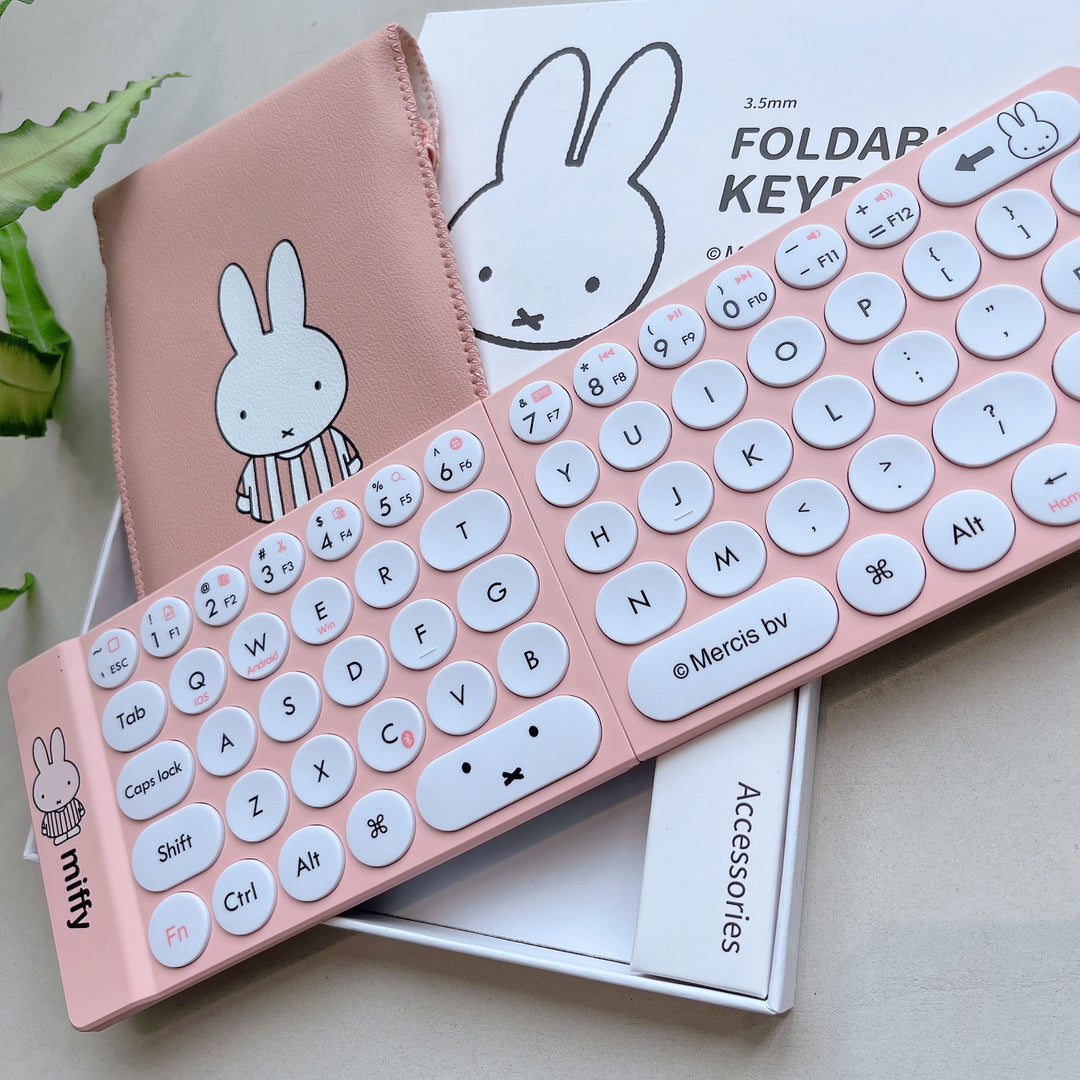 Miffy X MIPOW Mini Folding Keyboard For iPhone ipad - BestShop
