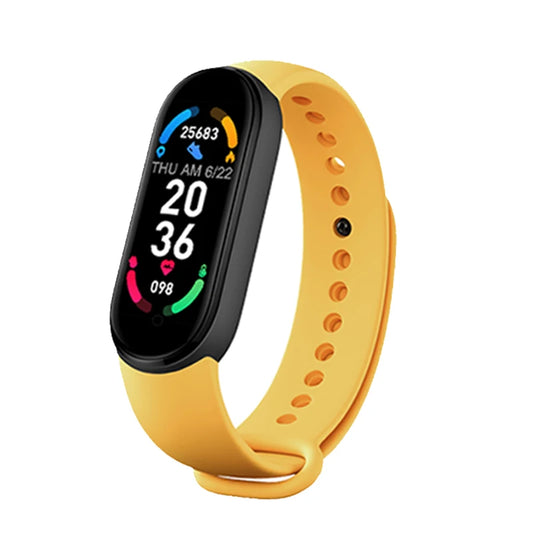 Montre connectée M6 pour hommes et femmes, bracelet de fitness intelligent