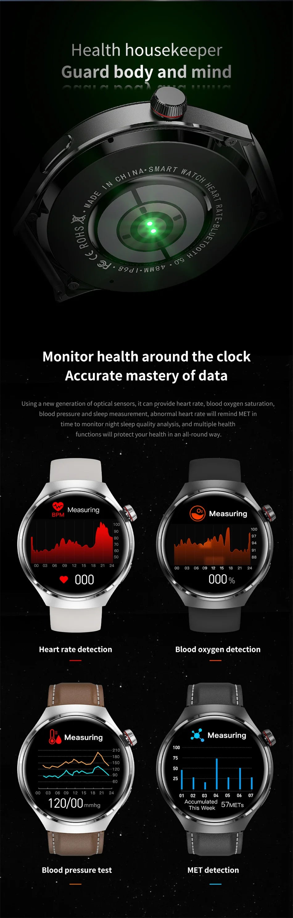 AMOLED NFC Watch GT4 Pro Smartwatch