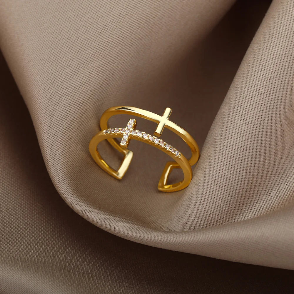 Gold Color Stainless Steel Rings