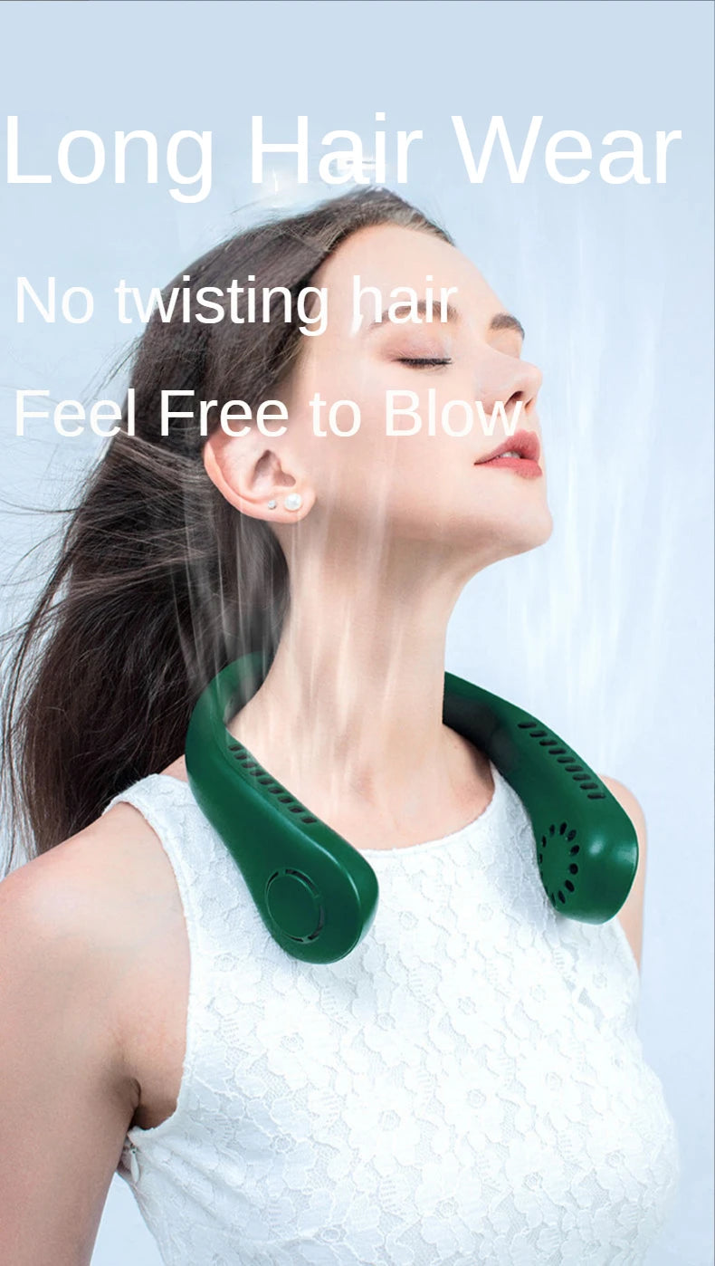 Neck Fan Portable Bladeless Hanging
