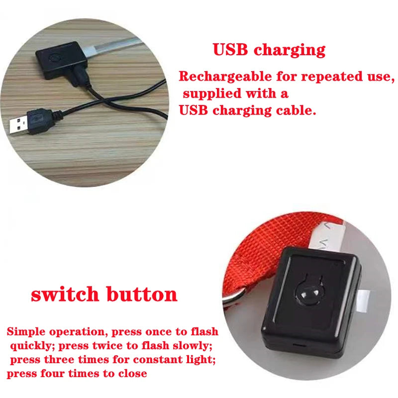 Usb Charging Glowing Dog Collar